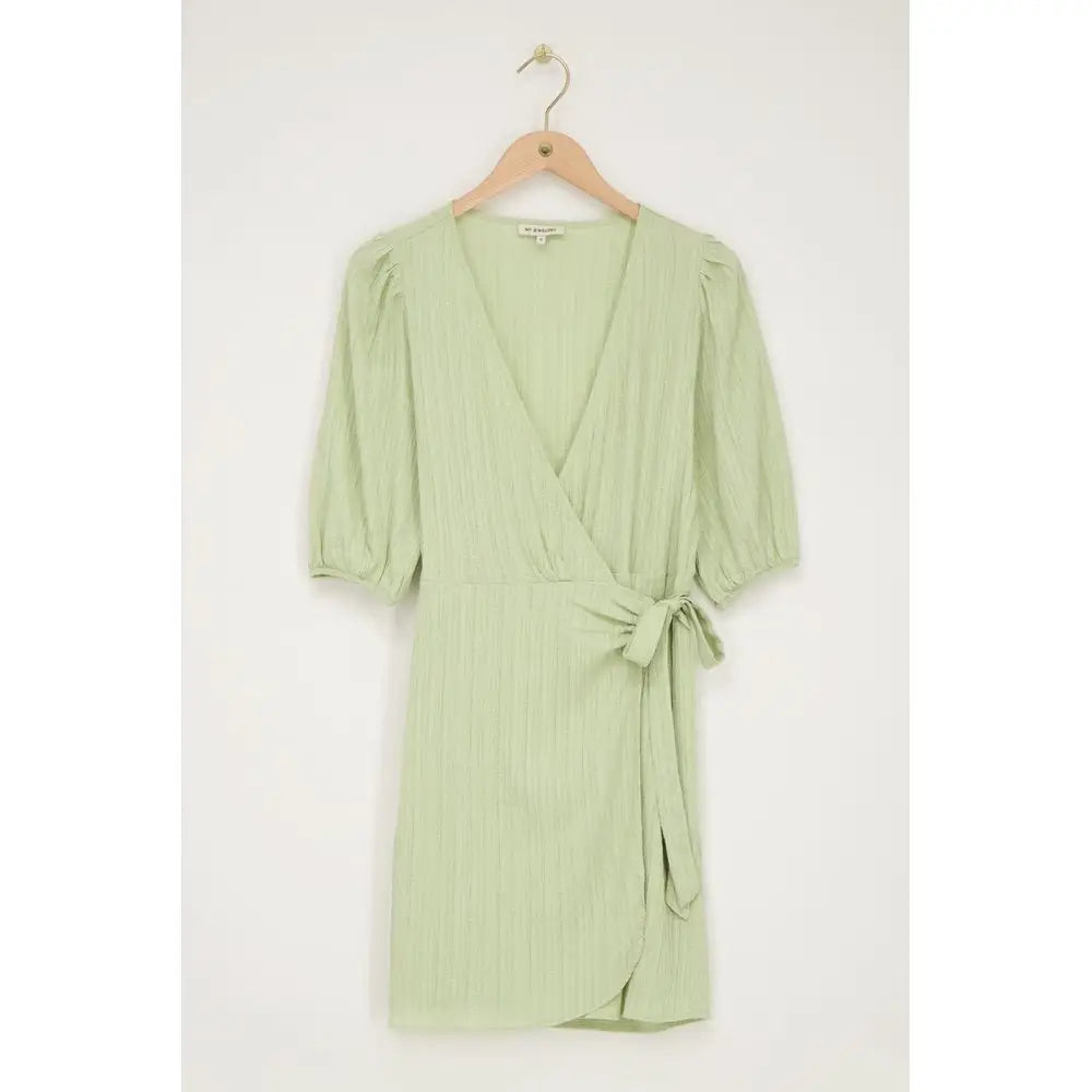 MJ Kleid wrap dress short sleeve - Estiique Boutique