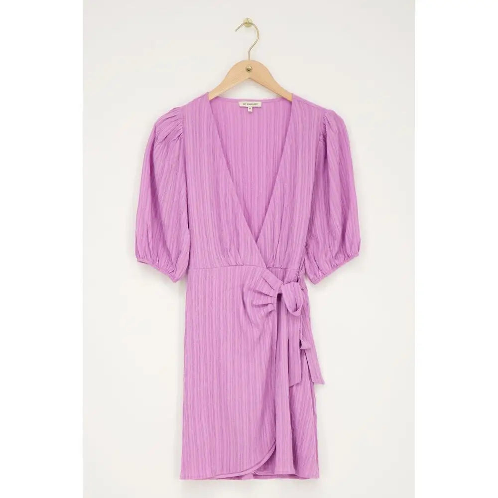 MJ Kleid wrap dress short sleeve - Estiique Boutique