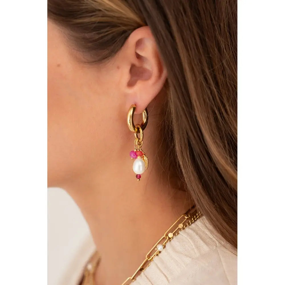 MJ Ohrring bunte Perlen - Estiique Boutique