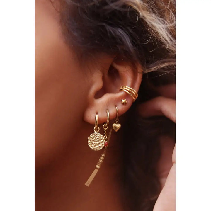 MJ Ohrring Earcuff drei Ringe - Ohrring