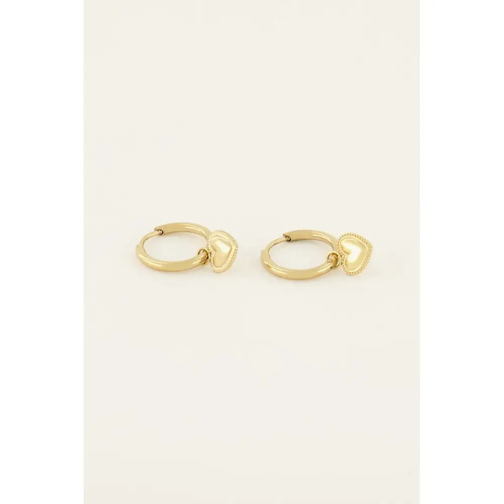 MJ Ohrring Herzanhänger mini - Estiique Boutique