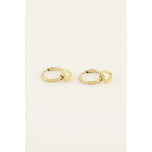 MJ Ohrring Herzanhänger mini - Estiique Boutique