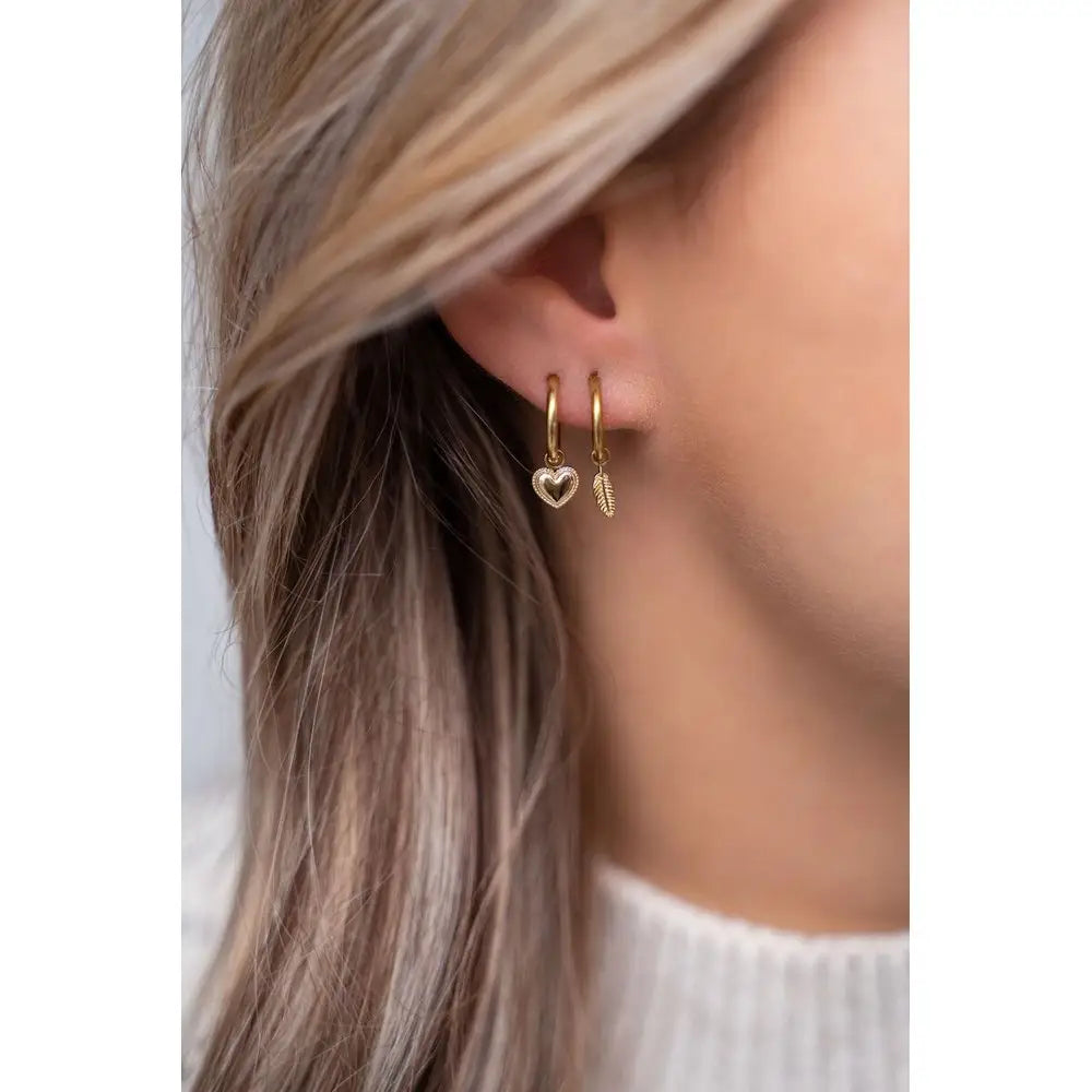 MJ Ohrring Herzanhänger mini - Estiique Boutique