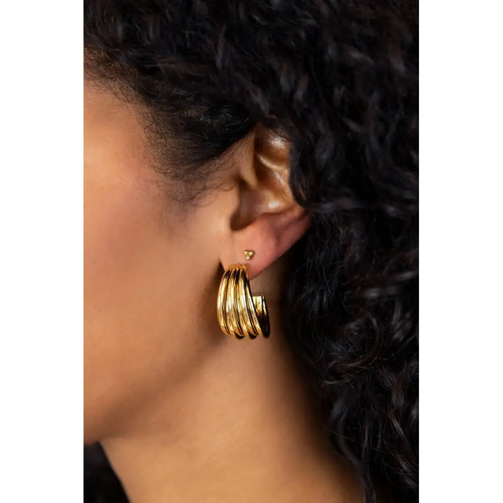 MJ Ohrring mehrere Ringe - Estiique Boutique