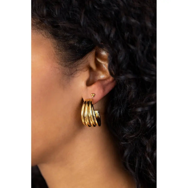 MJ Ohrring mehrere Ringe - Estiique Boutique