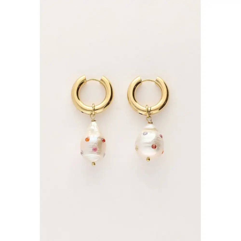 MJ Ohrring Perlenanhänger - Estiique Boutique