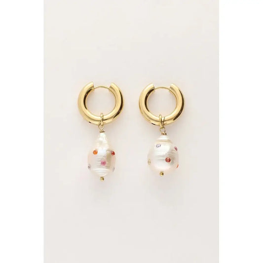 MJ Ohrring Perlenanhänger - Estiique Boutique