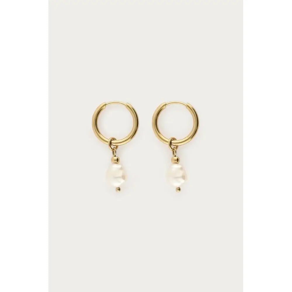 MJ Ohrring Perlenanhänger klein - Farbe: gold - Ohrring