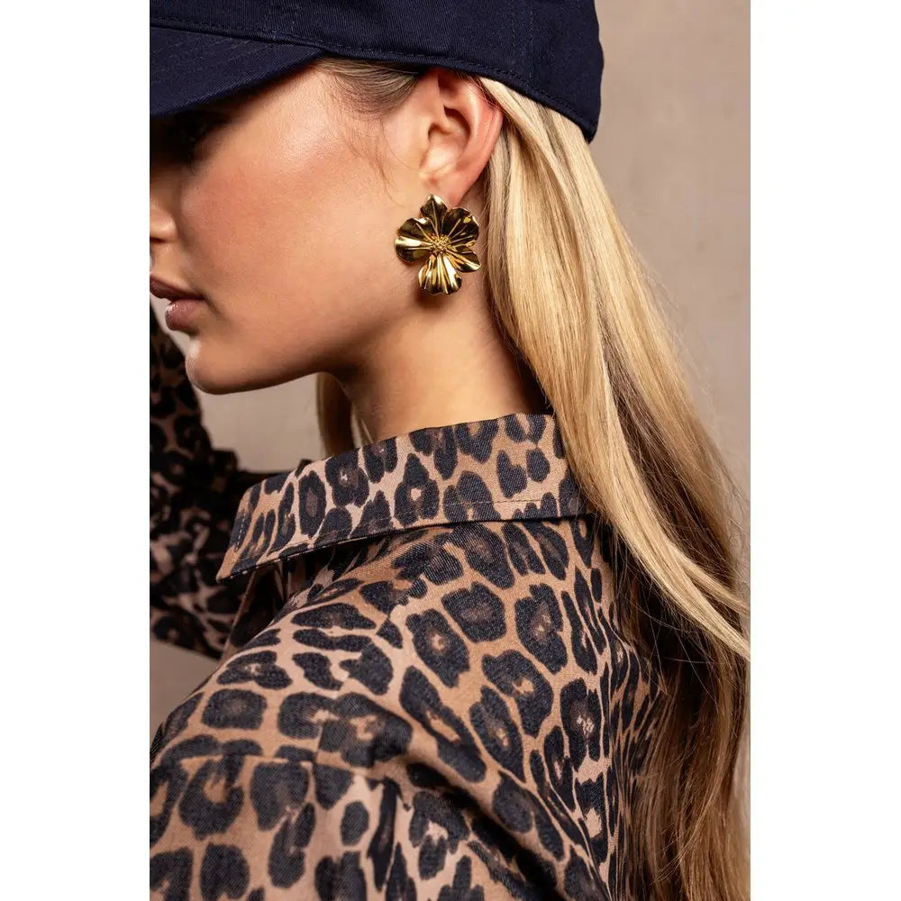 MJ Ohrring Statement Blume - Estiique Boutique
