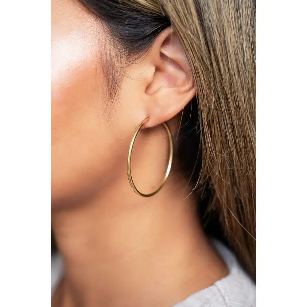 MJ Ohrringe Creolen groß - Estiique Boutique