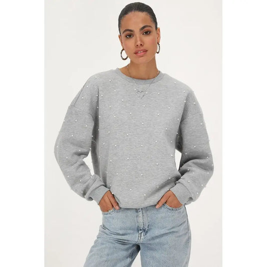 MJ Oversized sweater all over pearls - Estiique Boutique