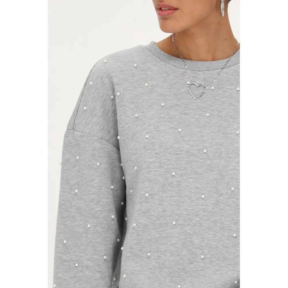 MJ Oversized sweater all over pearls - Estiique Boutique