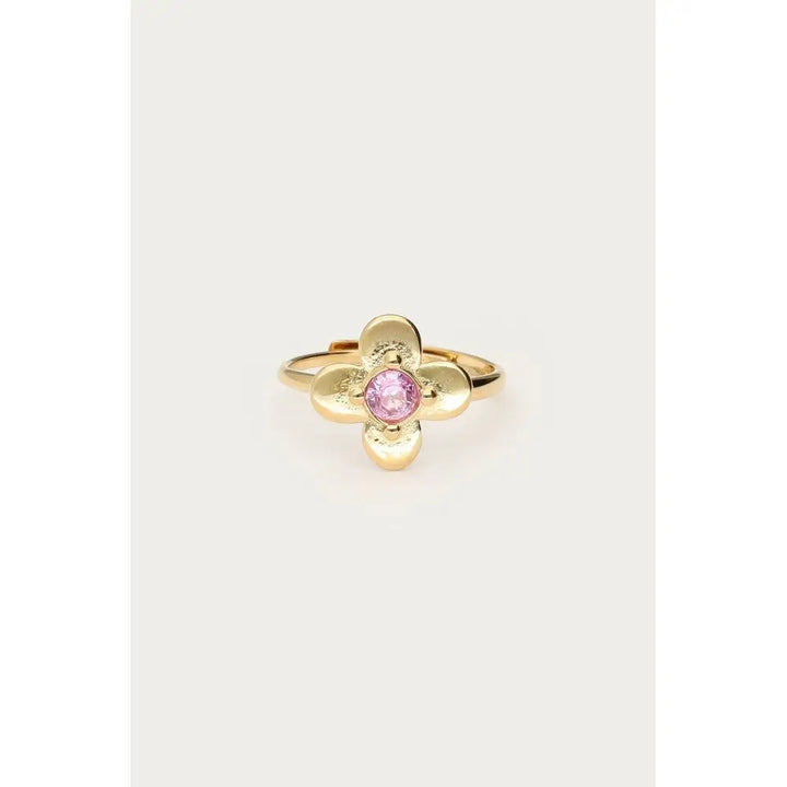 MJ Ring Botanical Blume Strassstein Ring