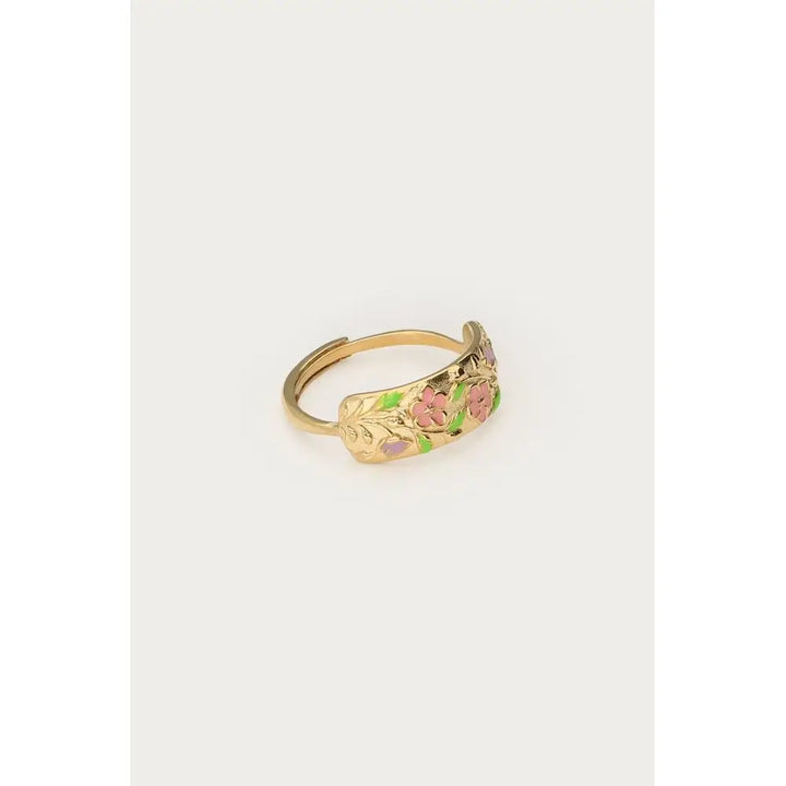 MJ Ring Botanical bunte Blumen Ring