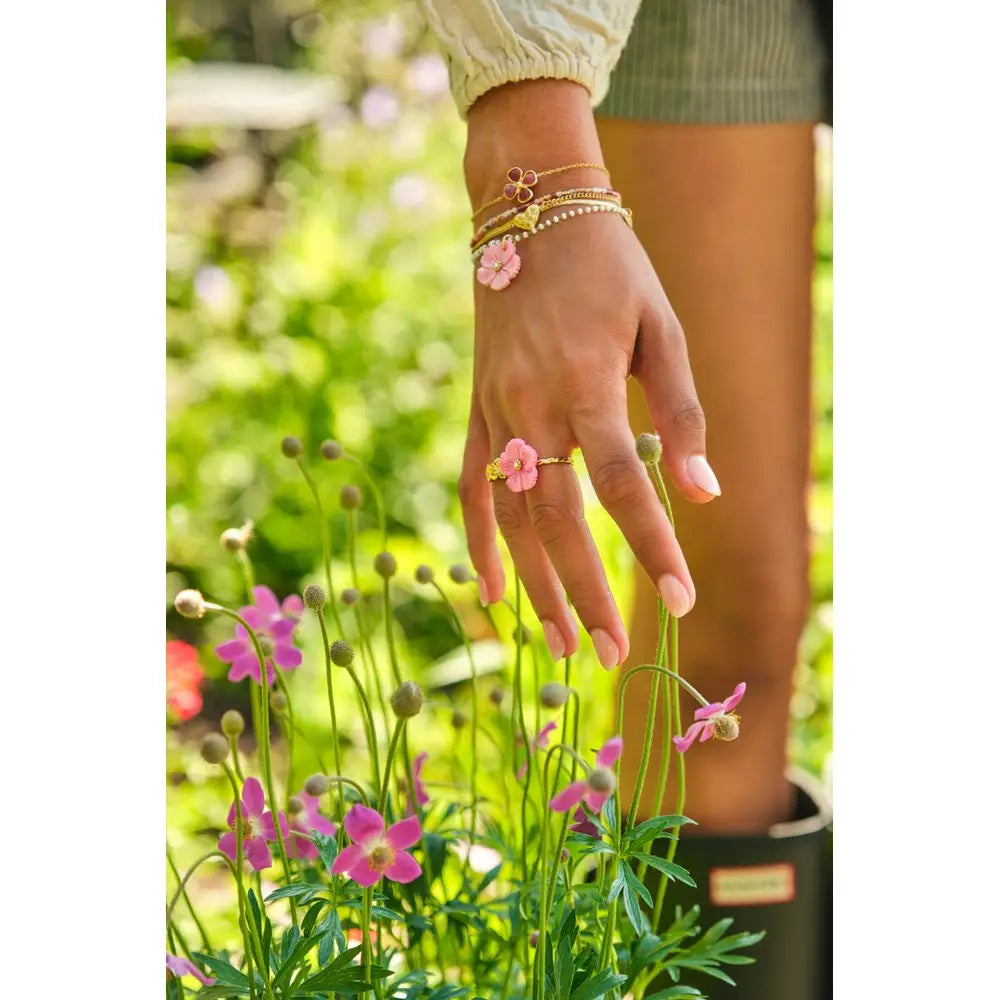 MJ Ring bunte Blume - Estiique Boutique