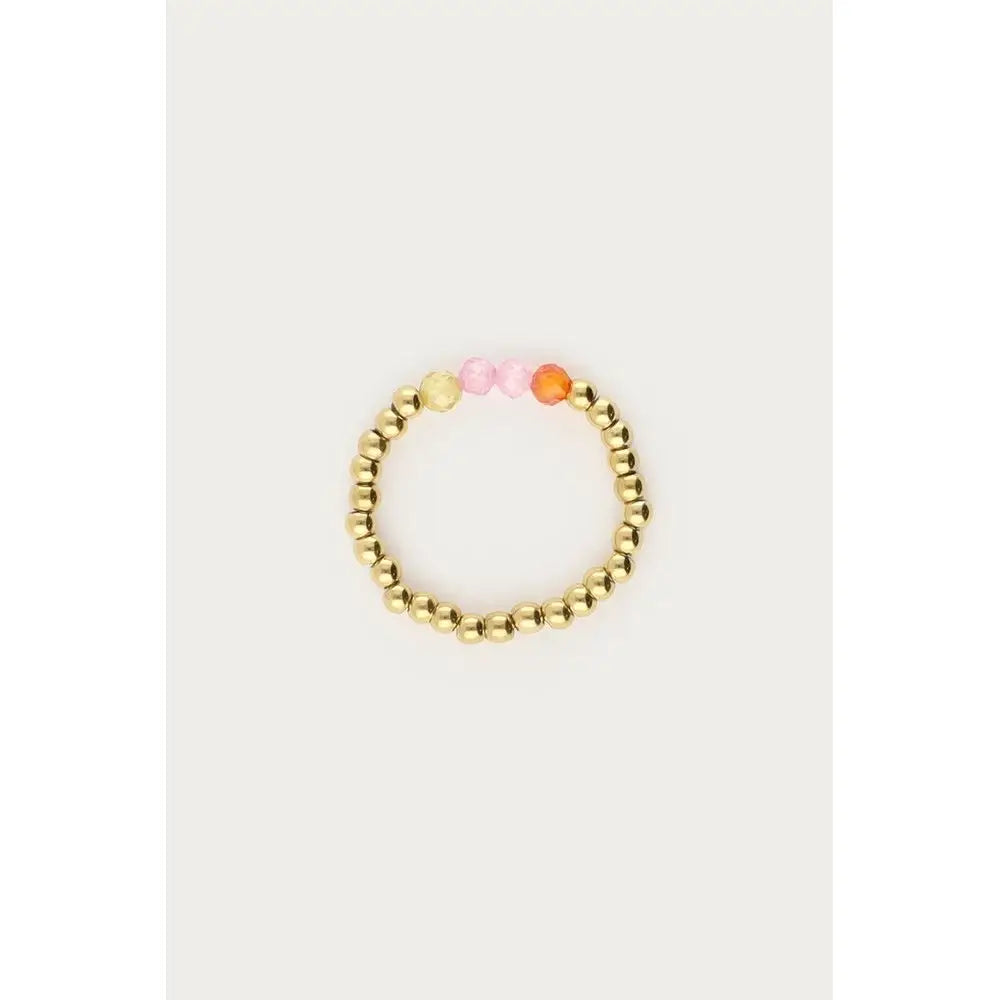 MJ Ring Stretch Perlenblume Ring