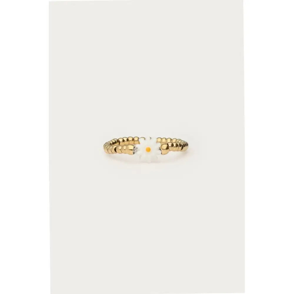 MJ Ring Stretch Perlenblume Ring