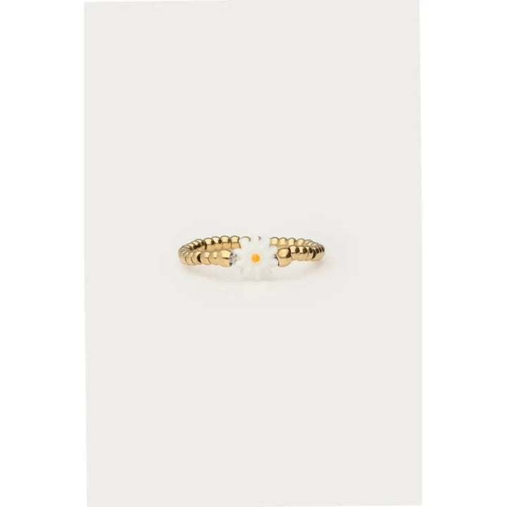 MJ Ring Stretch Perlenblume Ring