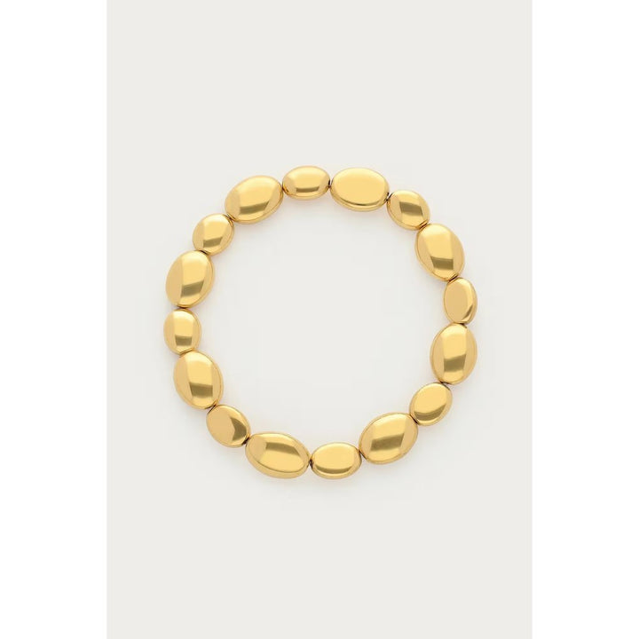 MJ Armband ovale Stahlperle
