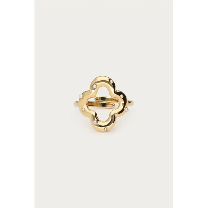 MJ Ring Kleeblatt/Perlen - Estiique Boutique