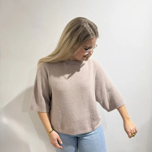 PM Pullunder 3/4 Ärmel - Farbe: taupe - Pullover