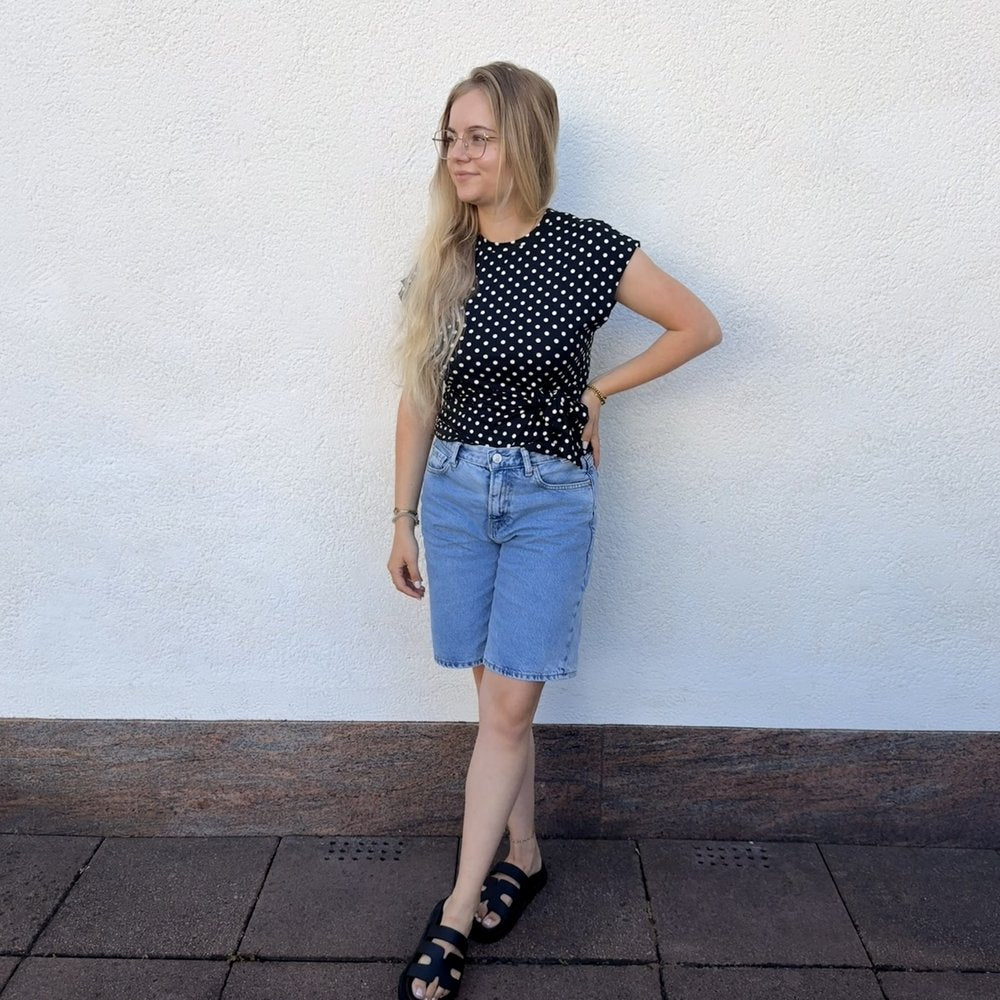 EF Shirt Polka Dot black