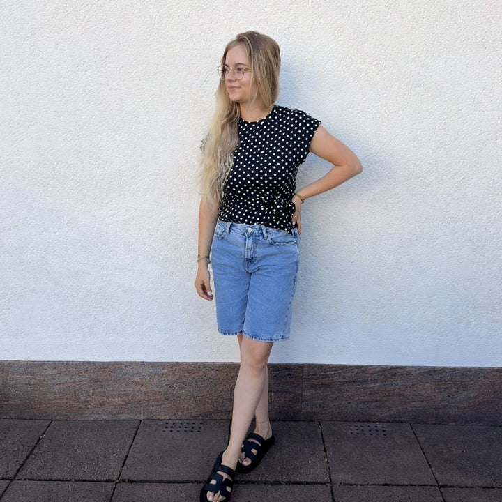 EF Shirt Polka Dot black