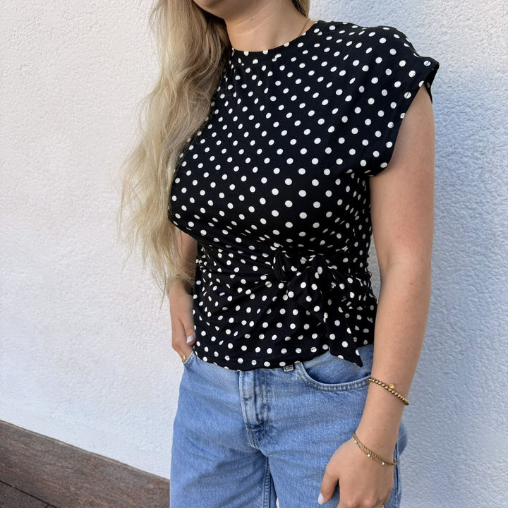 EF Shirt Polka Dot black