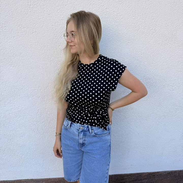 EF Shirt Polka Dot black