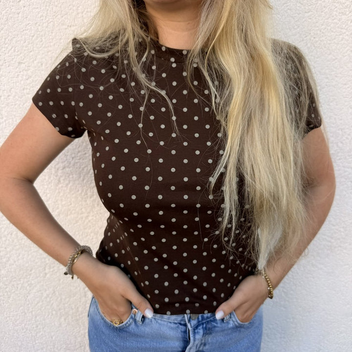 EF Shirt Polka Dot Chocolate