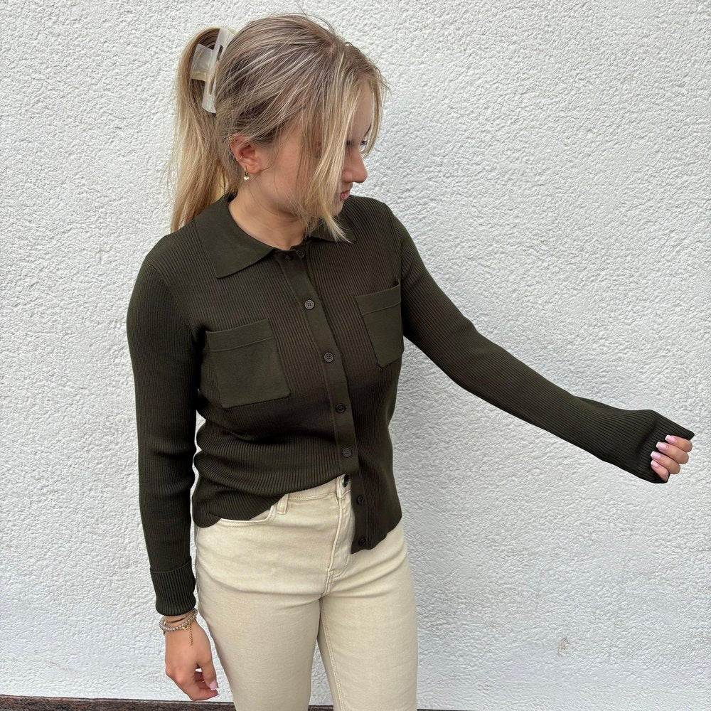 IHLULS Strickjacke Polo