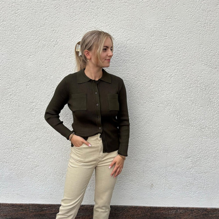 IHLULS Strickjacke Polo