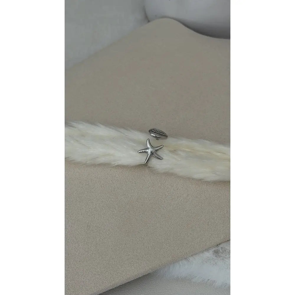 Ring Seestern Muschel Ring
