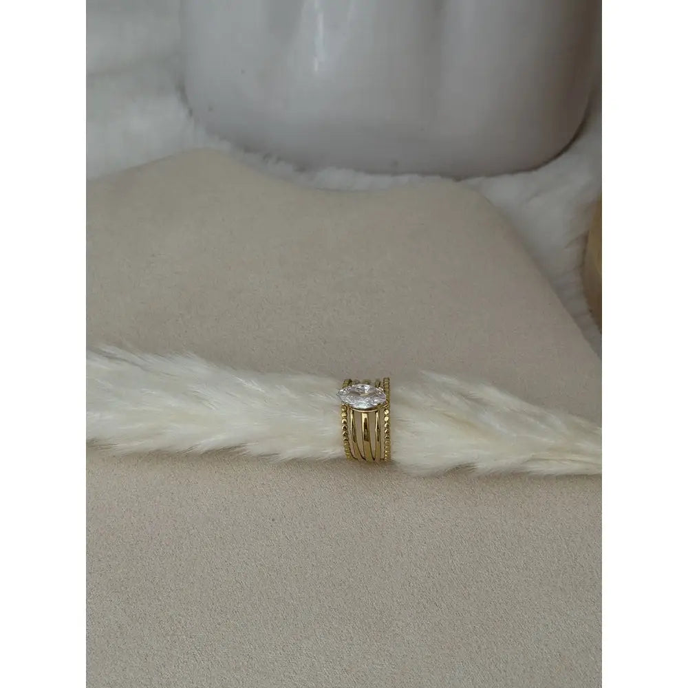 Ring Statement Strassstein Tropfen Ring