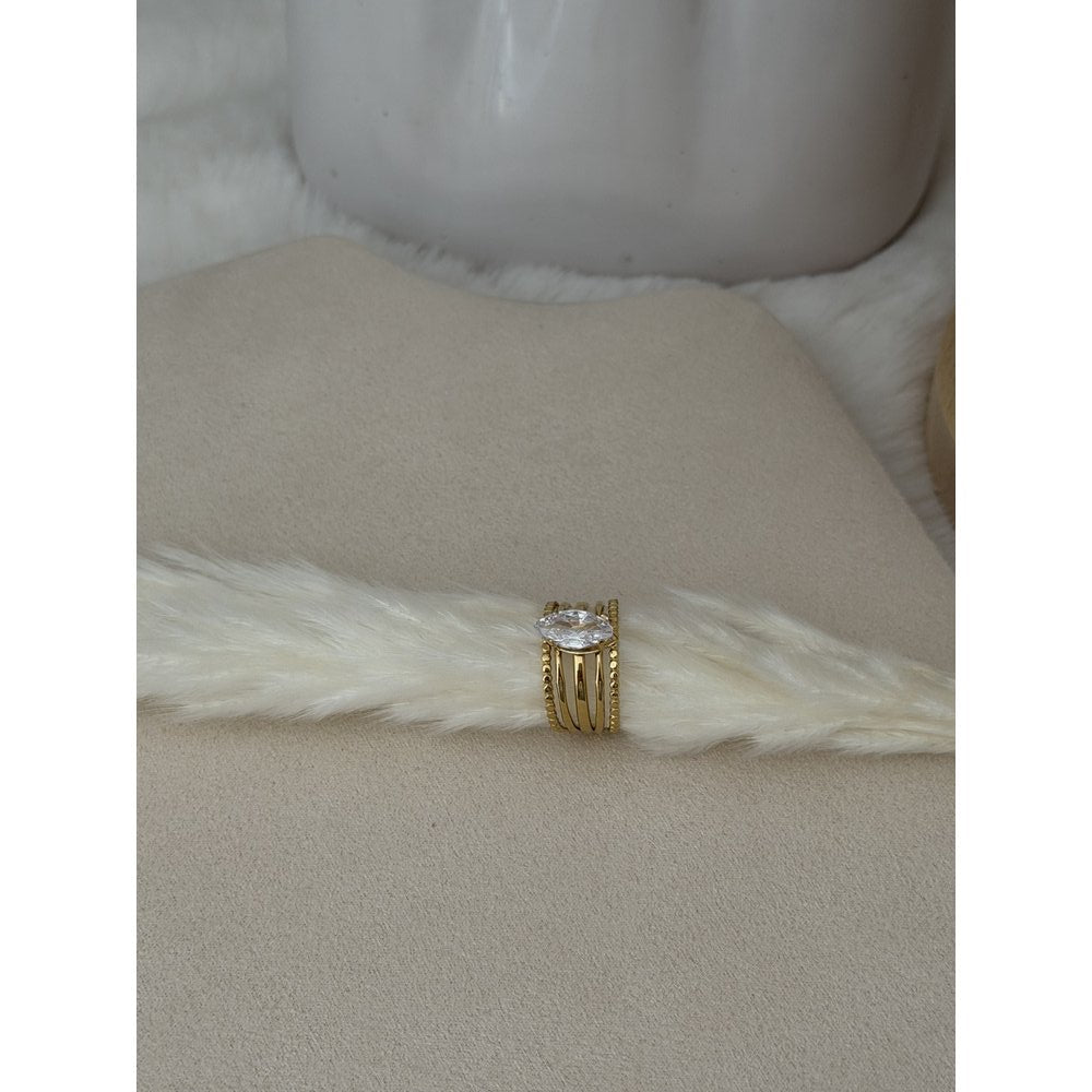 Ring Statement Strassstein Tropfen