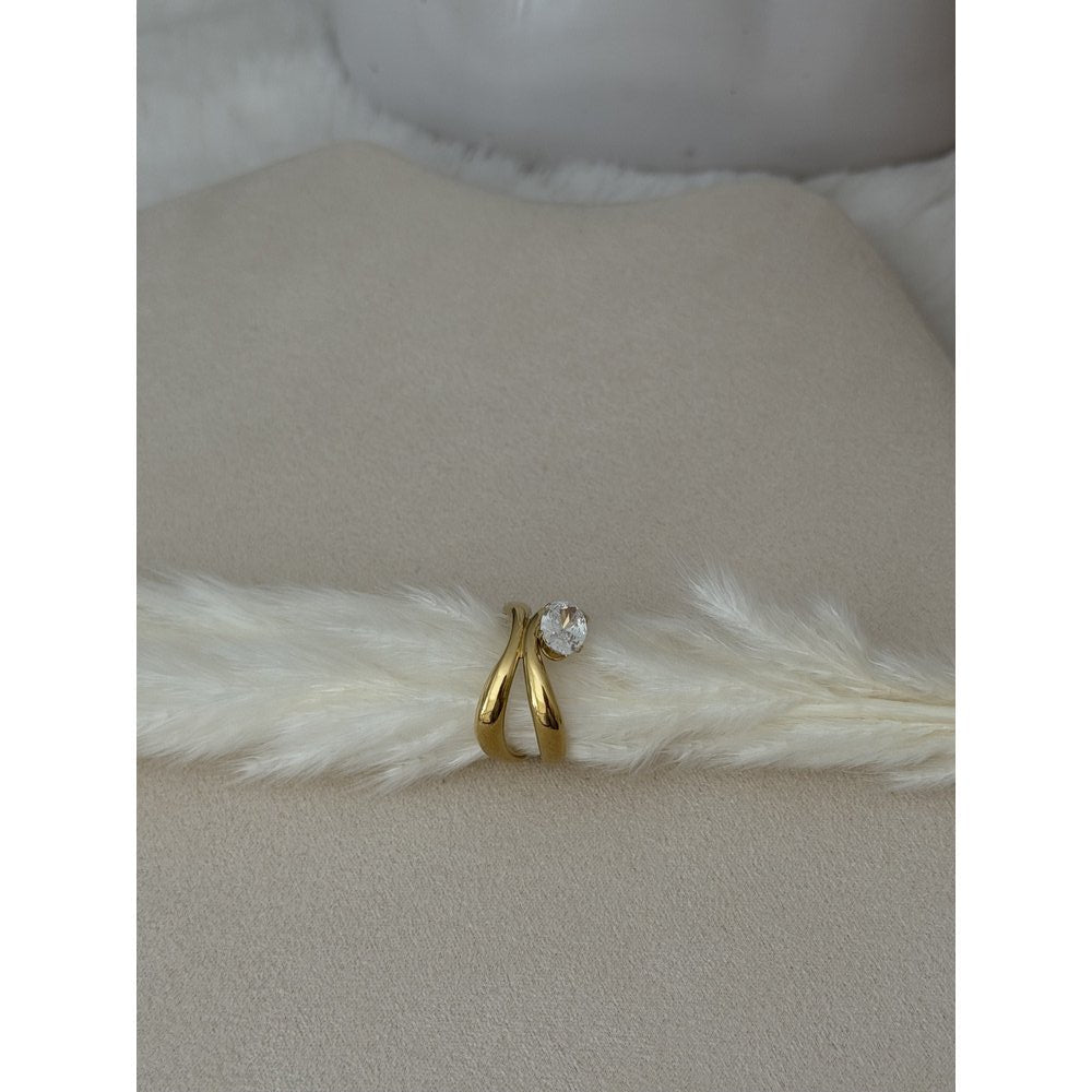 Ring Statement Strassstein oval