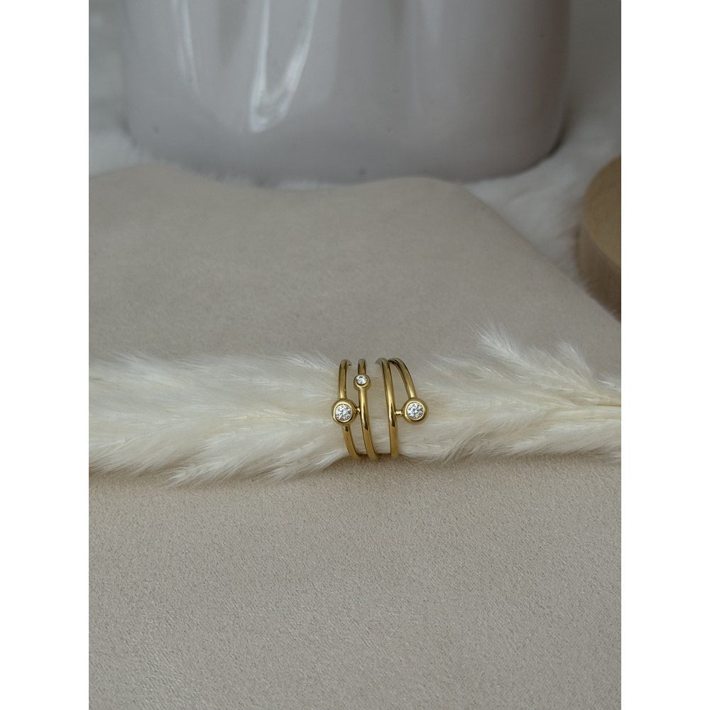 Ring mehrere Ringe Strasssteine