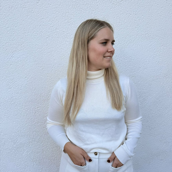 IHLULS Rollkragenpullover Feinstrick