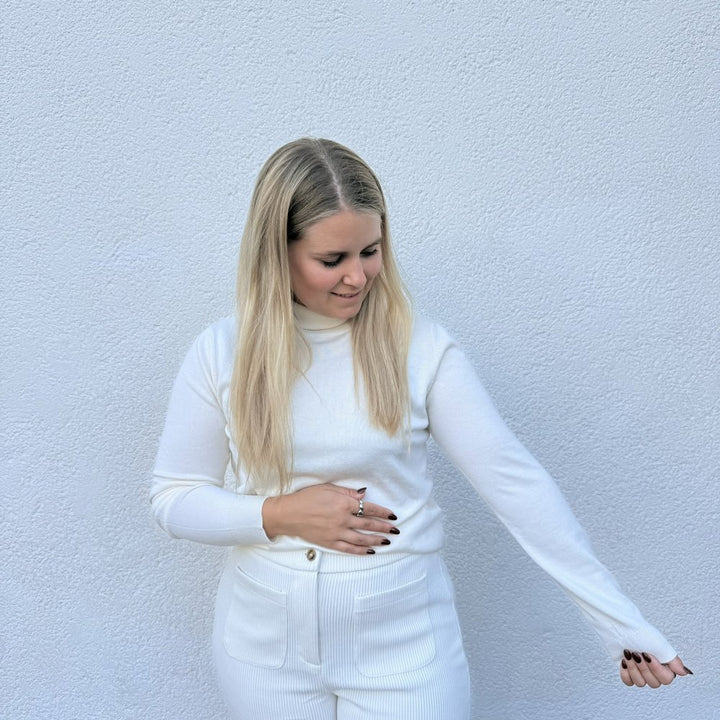 IHLULS Rollkragenpullover Feinstrick