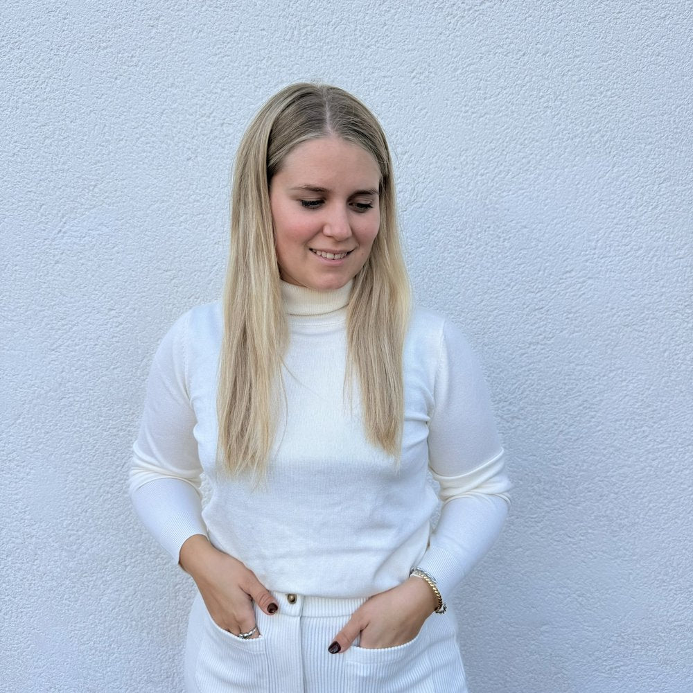 IHLULS Rollkragenpullover Feinstrick