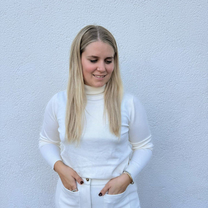 IHLULS Rollkragenpullover Feinstrick