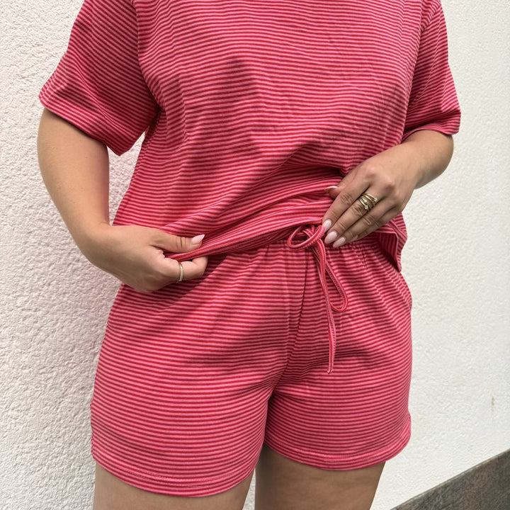 EF Short Soft Striped pink
