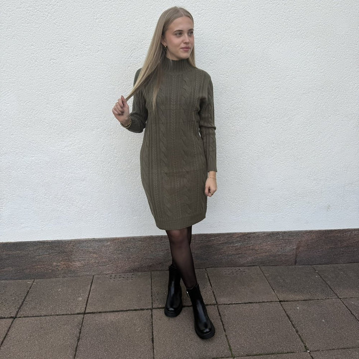 AF Strickkleid Zopfmuster