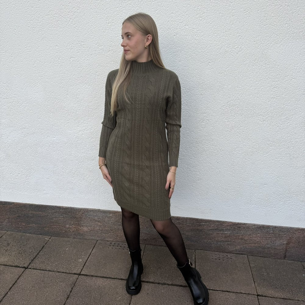 AF Strickkleid Zopfmuster