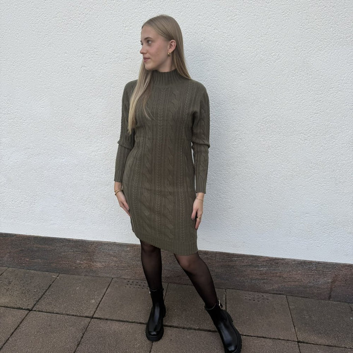 AF Strickkleid Zopfmuster