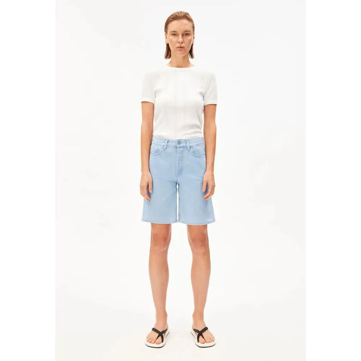 THALINAA Denim Short Shorts